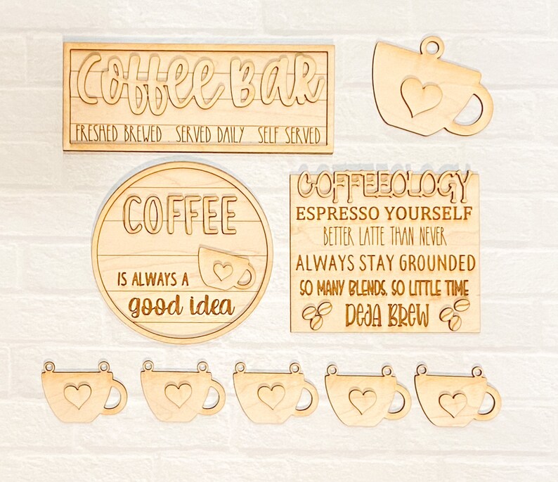 Coffee Tiered Tray Blanks Etsy