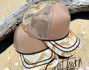 Beachy Ponytail Mid-Trucker Hat – Blank Hat Ready for Customization