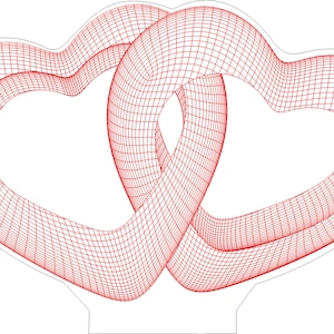 Heart Ring svg , 3D illusion Acrylic lamp vector,3D Night Lamp vector file for cnc and laser engraving,dxf,cdr,Ai,Svg,png and jpg