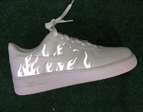 custom flame air force 1