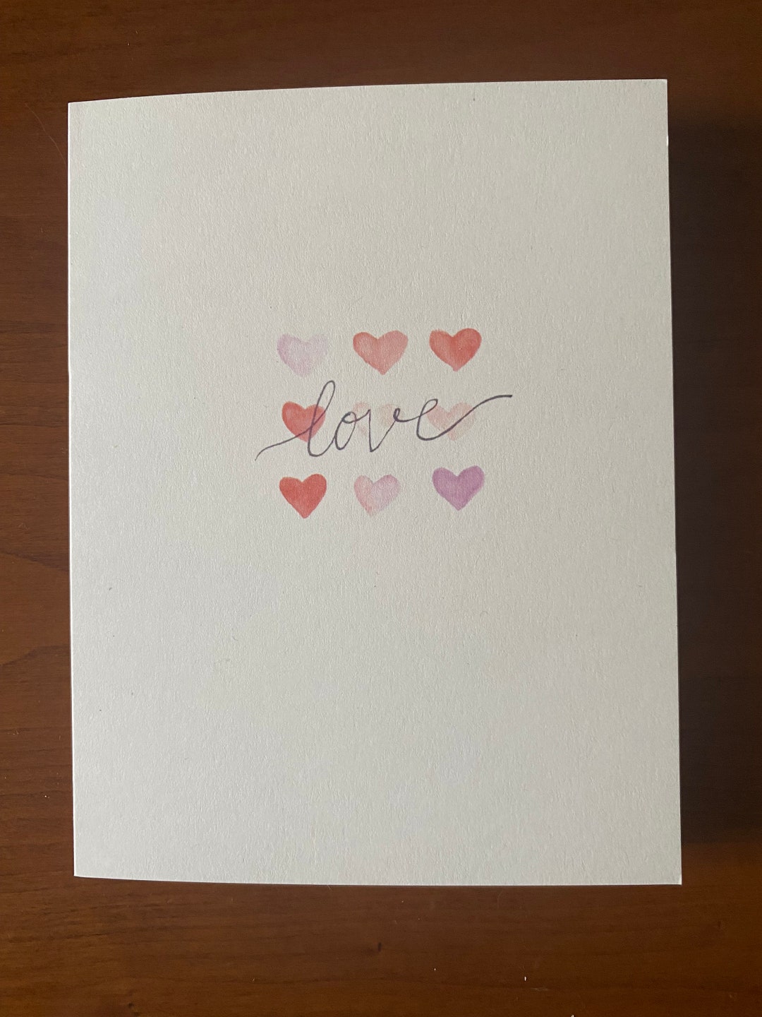 Valentine's Day Card - Handmade - Etsy