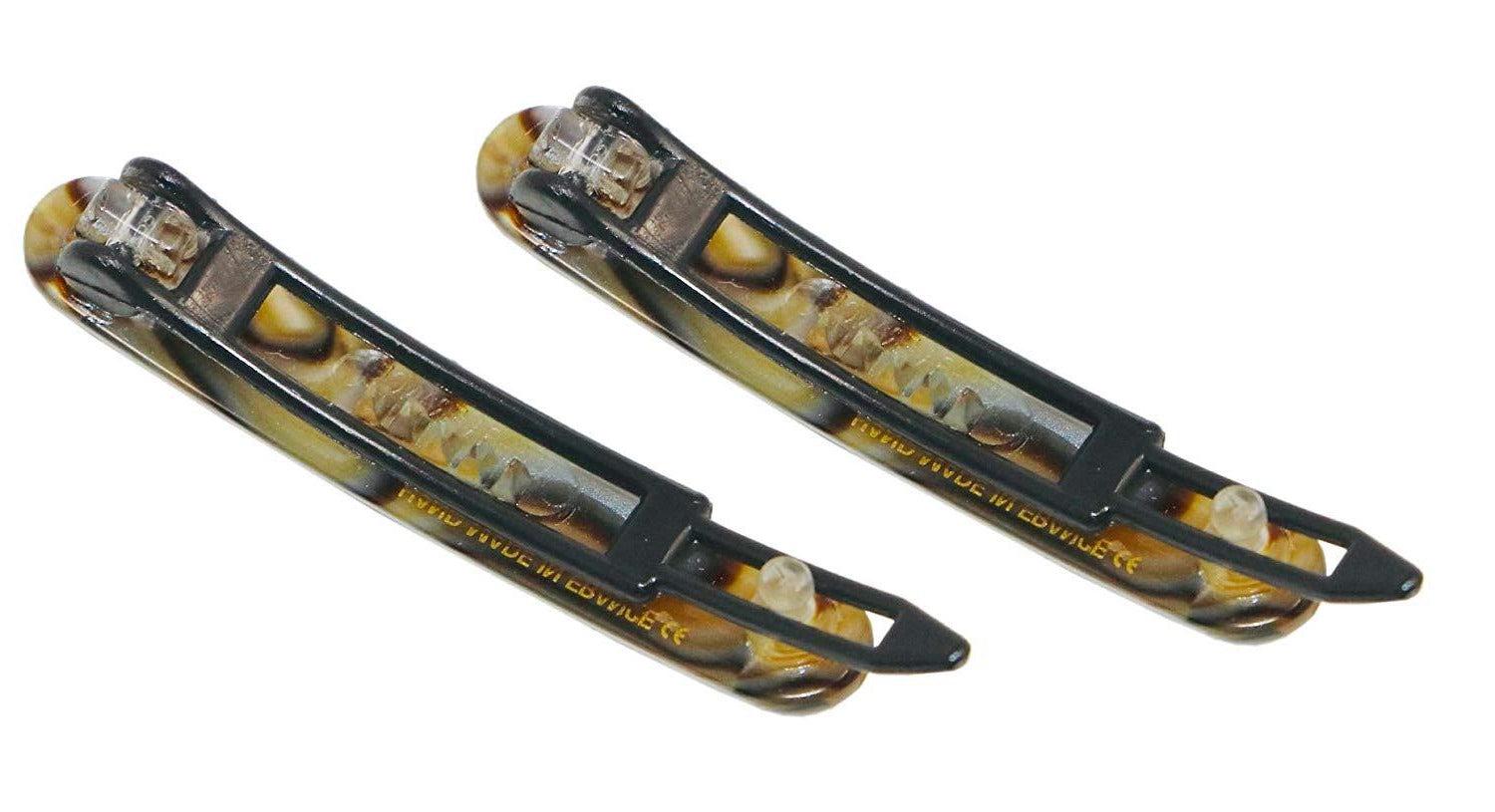 Haarklammer Mit Bärentatzen-Onyx Design – Handgefertigte Zelluloid-Klammer Für Feines Bis Mittleres Haar