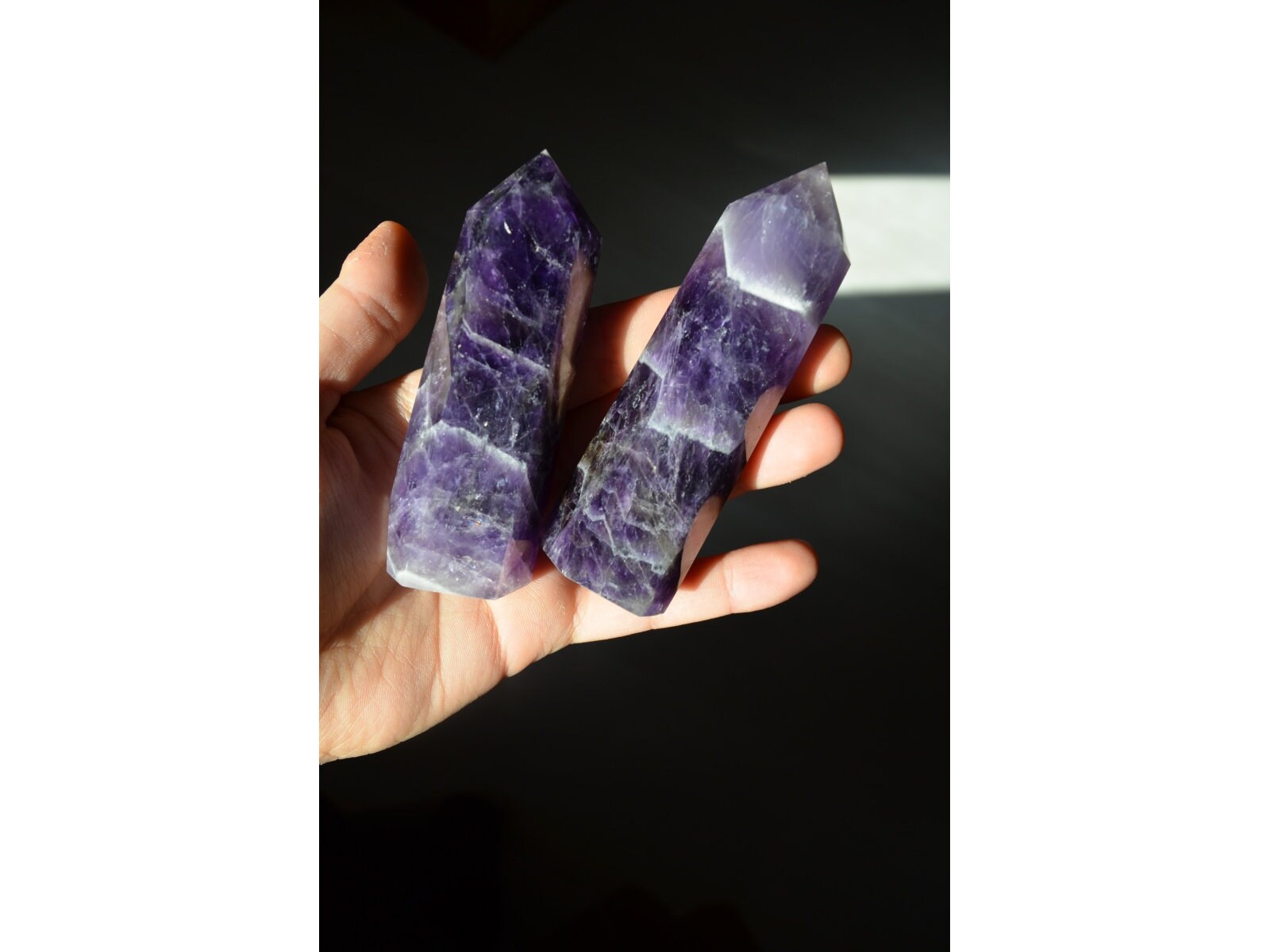 Pointe d'améthyste Chevrons