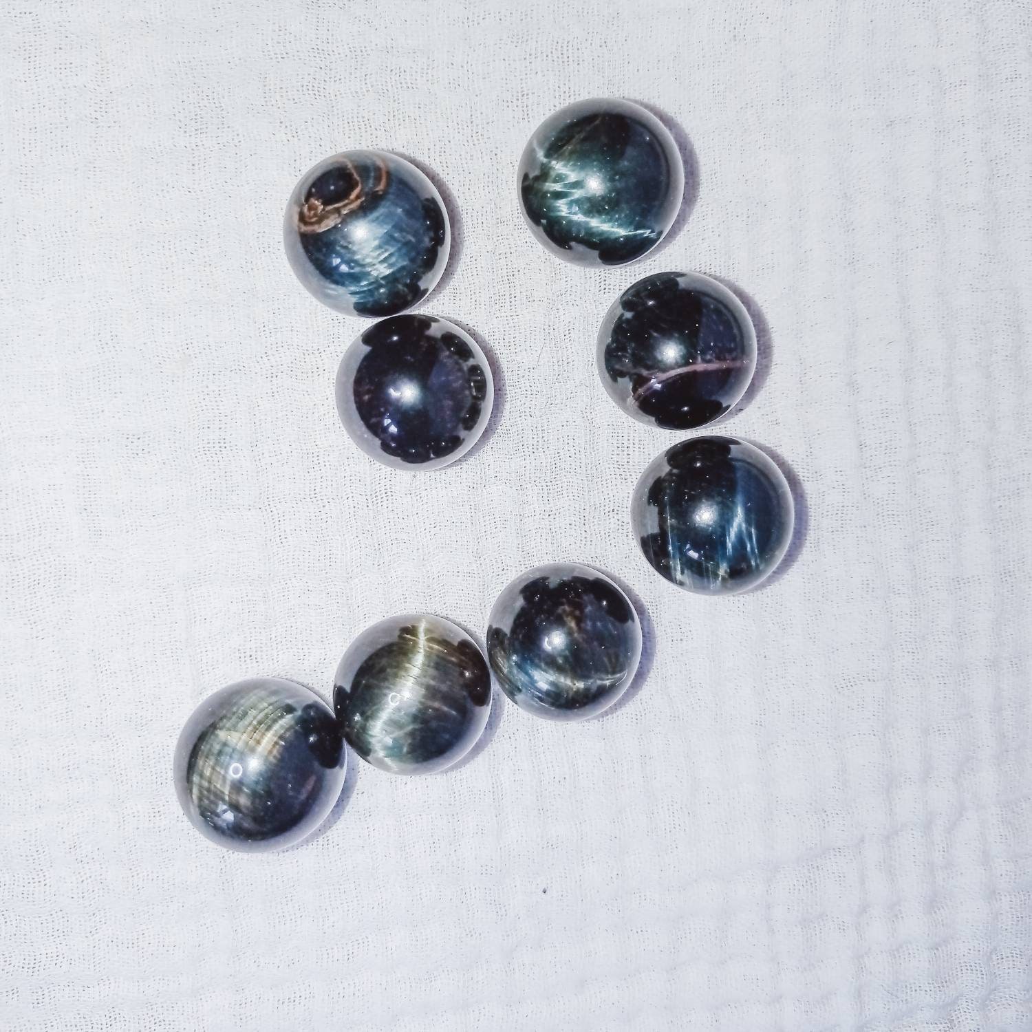 Sphère Oeil Tigre Bleue Top Qualité