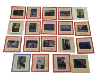 Lot of 1960’s Kodak Kodachrome Transparency 35mm Slides Triopli Vacation Photos