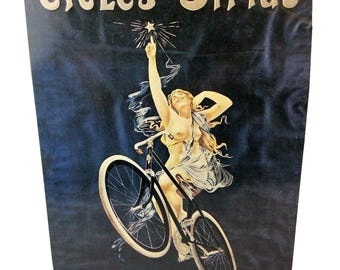 FTTD London 1994 Cycle Sires T98 Cycles Sirius Bike Metal Advertising Sign Nude