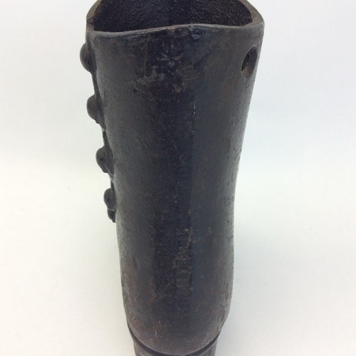 Old Used shops Cast Iron Metal Western Ladies Boot Tip Jar Decorative