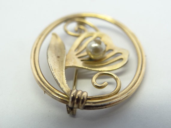 Vintage Gold Fill Andell Ladies Womens Pin Brooch… - image 3