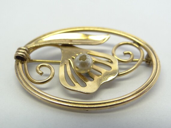 Vintage Gold Fill Andell Ladies Womens Pin Brooch… - image 2