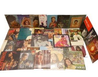 Mixed Lot Estate Found Untested Vinyl Records Decorative Women on Covers Albums