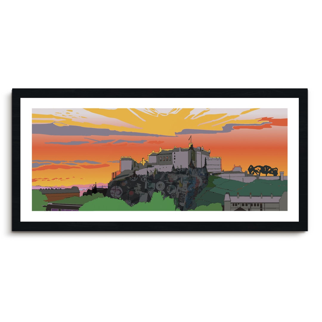 Edinburgh Castle Panorama Print - Etsy