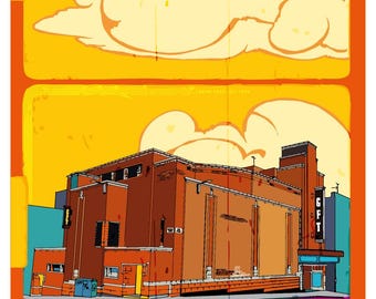 Impresión giclée "Rollo de película GFI" - Glasgow, arte mural, tamaño A3
