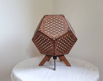 Lampe en bois Sri Yantra. Lampe Sri Yantra. Lampe de yoga Lampe en bois Sri Yantra. Lampe Sri Yantra. Lampe de yoga
