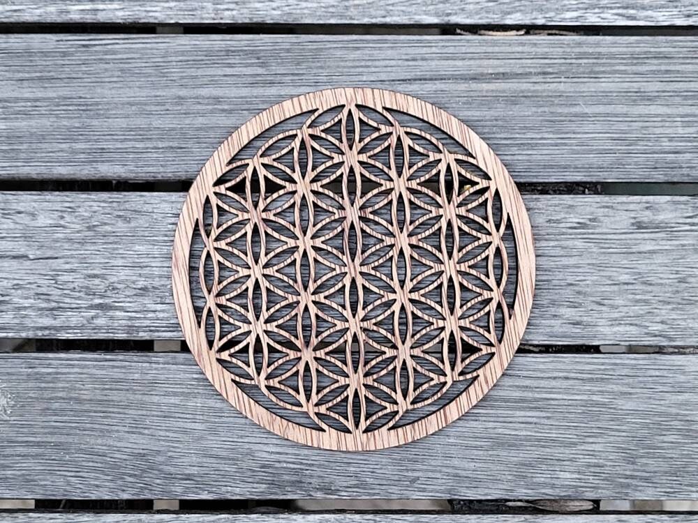 Fleur de Vie, Géométrie Sacrée, Grille Énergie, Recharge Pierres