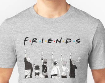 One Piece anime shirt - Friends TV Series shirt - One Piece Manga - shirt for Friend - Best Friend birthday gift