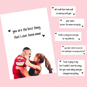 Tarjetas de amor para el día de San Valentín de Taylor Travis para imprimir - Descarga instantánea