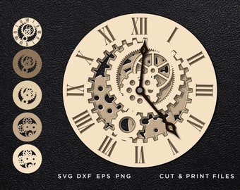 Download 3d Svg Clock Etsy