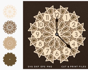 Download 3d Svg Clock Etsy