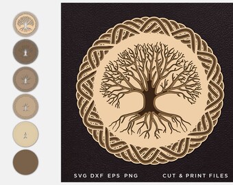 Mandala Tree Svg Etsy