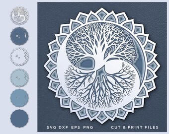 Download Tree Of Life Mandala Etsy