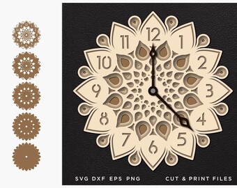 Download Svg 3d Clock Etsy