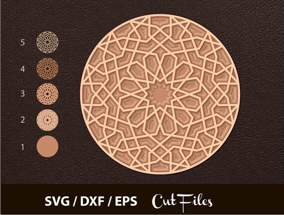 Download Layered Mandala Svg Mandala Svg Cut File Mandala Cut Etsy