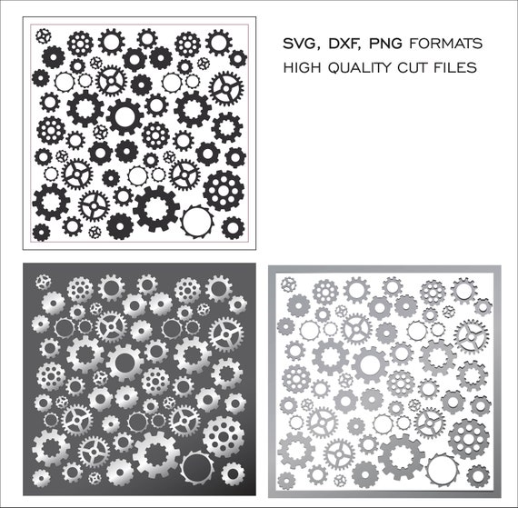 Gears Gear Digital Cutting Template Laser Cut Vector | Etsy