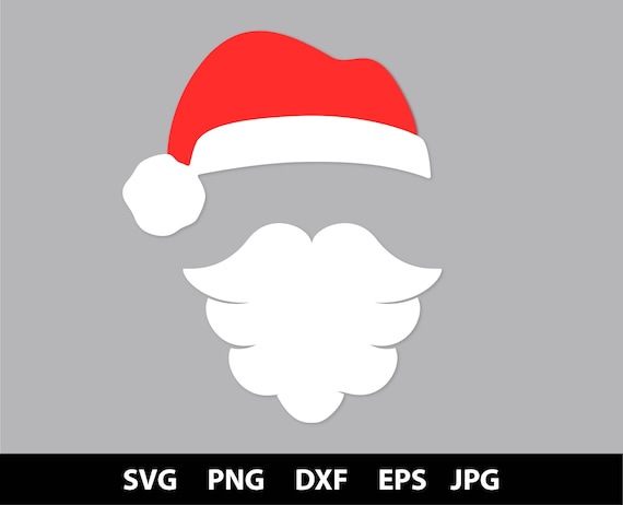 Download Santa SVG EPS dwg Digital Download Santa Hat svg Santa Hat ...