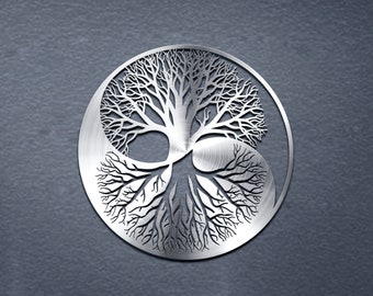 Yin Yang svg, Tree of Life svg, laser cut, Tree cut file, tree cut out, laser plan tree, Tree svg, Tree vector, tree clip art, Vector art