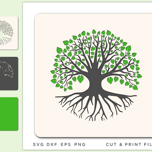 Tree of life svg, 3d, Cut file Tree of life, Cut multilayer, 3D Geometric digital templates, SVG by layers, Cricut DIY, Laser cut, CNC plan