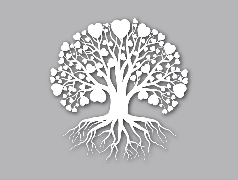 Amour Saint Valentin coeur arbre arbre de vie arbre - Etsy France