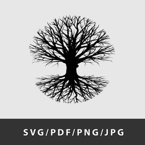 Tree of Life, Tree cut file, Tree cut out, Tree svg, Tree dxf, Tree vector, Iron on Transfer, Vinyl Cutting, Engraving Clipart