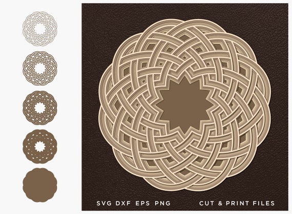Download Celtic Knot Svg Cut File Mandala Cut Multilayer Mandala 3d Etsy