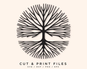 Tree of Life, Tree cut file, Tree cut out, Tree dxf, Tree vector, Iron on Transfer, Vinyl Cutting, Engraving Clipart, Tree svg