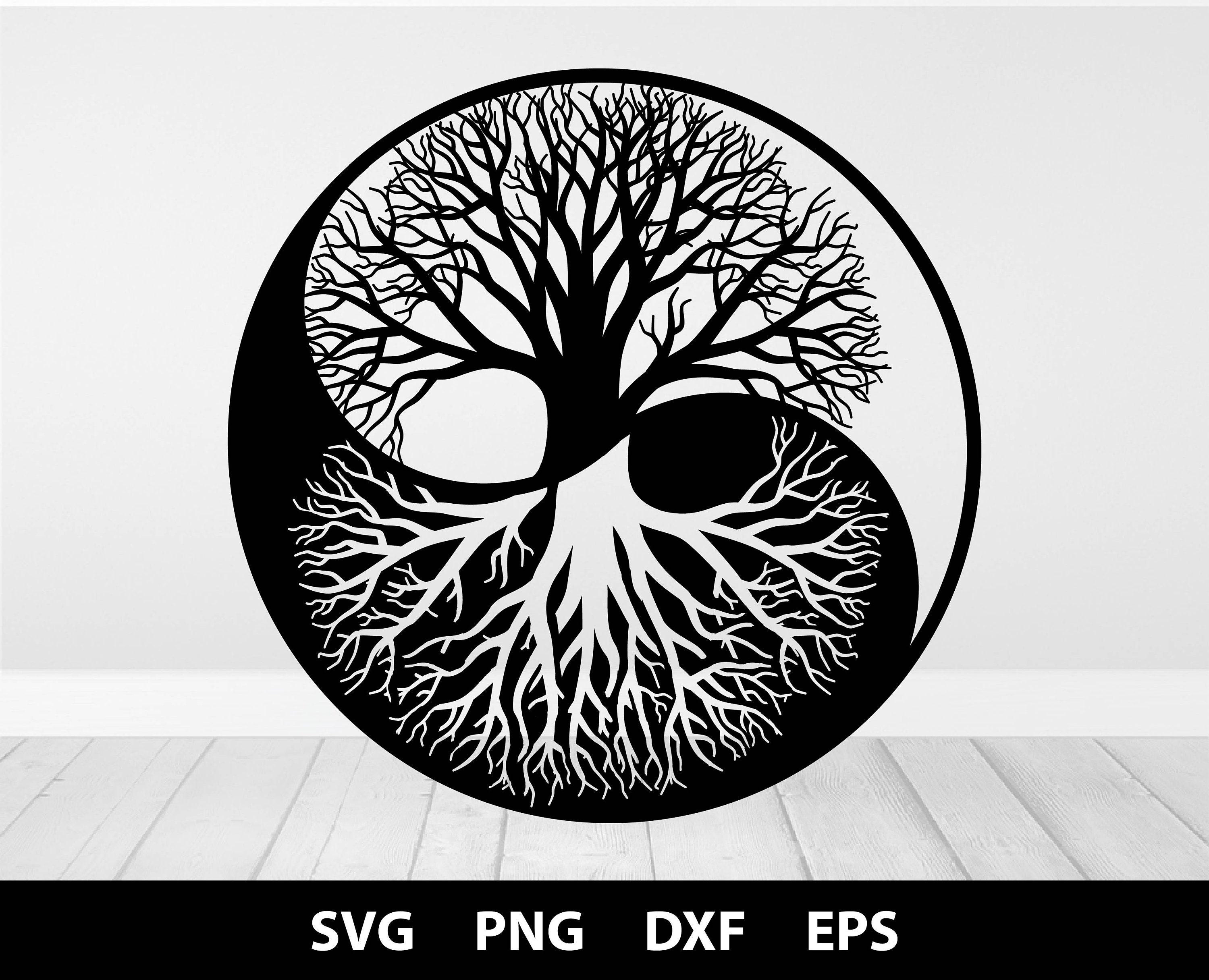 Download Yin Yang svg Tree of Life svg Tree of Life Tree cut file ...