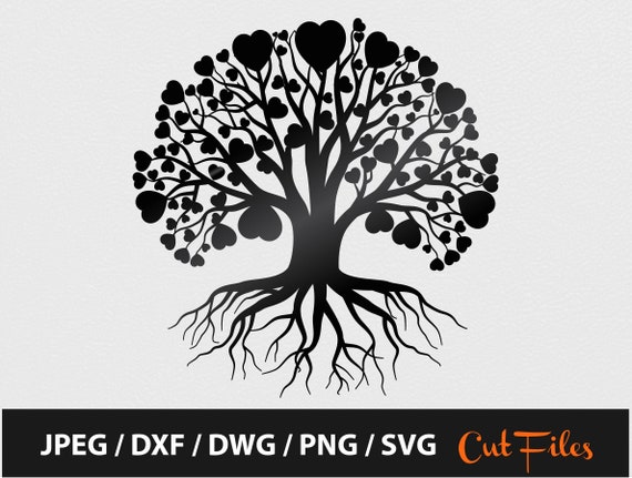 Download Love Tree Valentine S Day Heart Tree Tree Of Life Tree Etsy