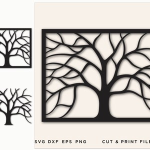 Tree of Life SVG, Tree cut file, Tree cut out, Tree dxf, Tree vector, Wall panel, Vinyl Cutting, Laser cut tree, Tree svg