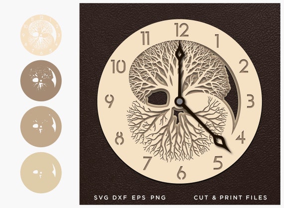 Download Wall Clock Svg Cut File Mandala Multilayer Mandala 3d Etsy