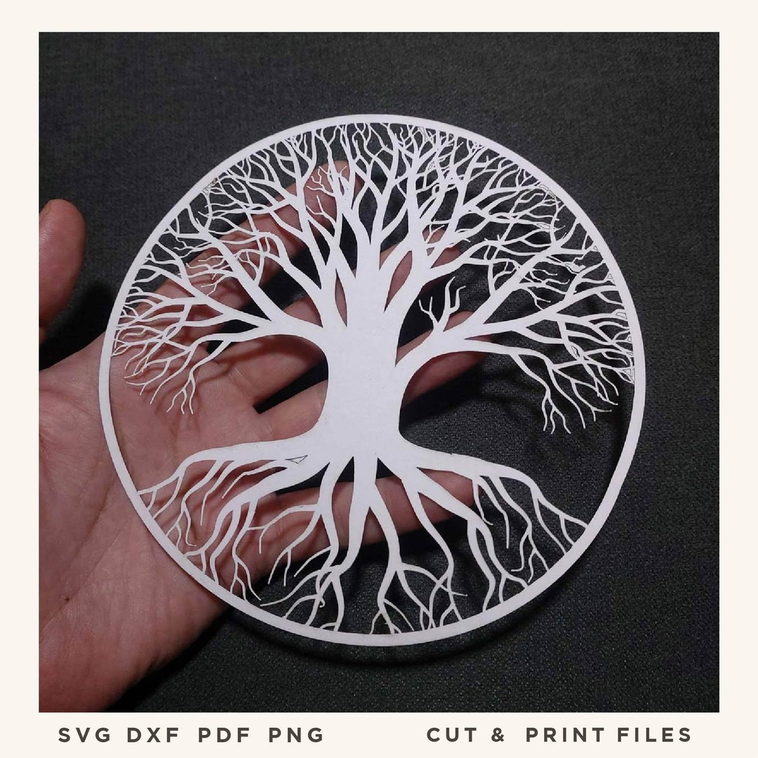 Tree of Life Cut, Papercut Template, Cricut Files, Laser Cut Files ...