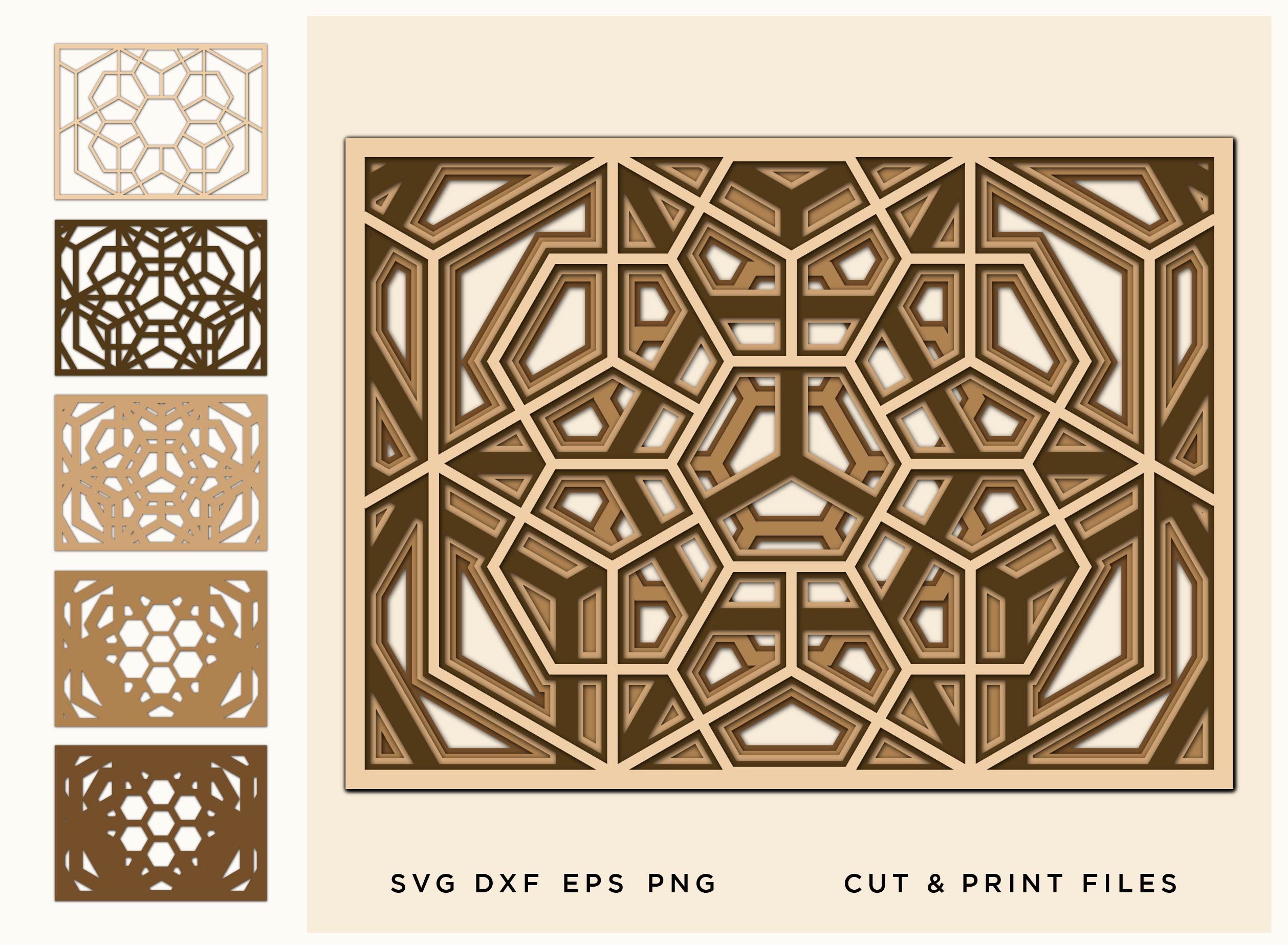 STL file Uneven Hexa Wall Decor 🎨・3D printing template to download・Cults