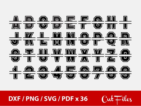 Download Clip Art Monogram Silhouette Cut File Monogram Png Split Monogram Letter Svg Dxf Stencil Full Alphabet Script Split Monogram Svg Stencil Art Collectibles