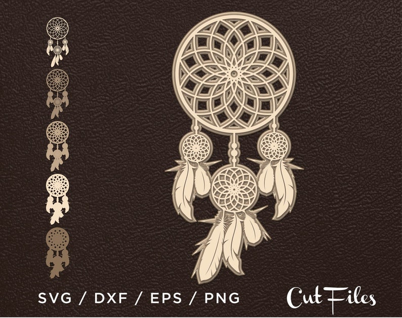 Download 3d layered dream catcher Cut file 3D Vector digital | Etsy