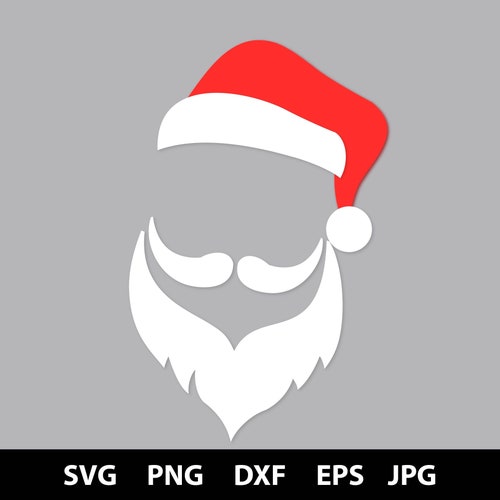 father christmas hat and beard