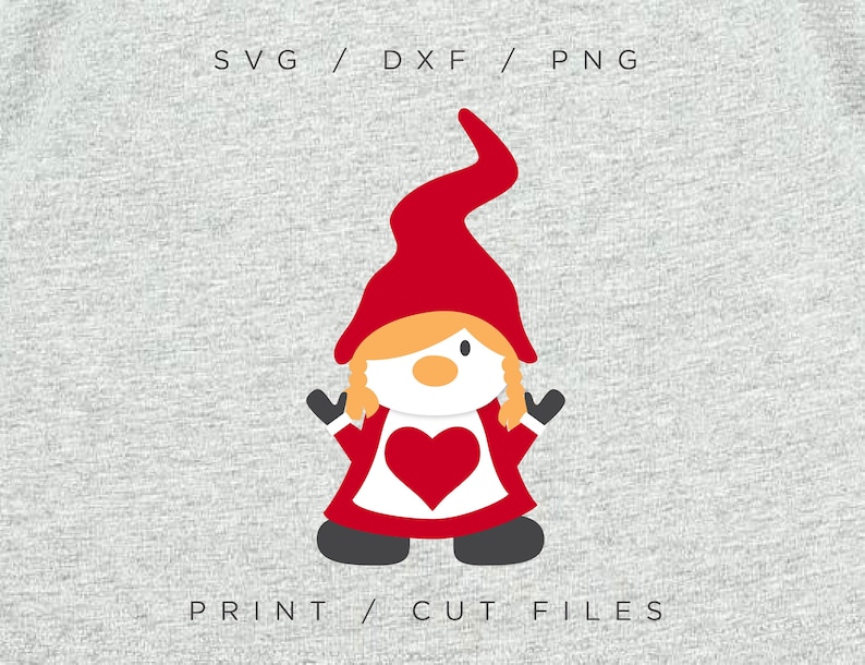Download Cute Gnome She Gnome Svg Valentine Gnomes Svg Cricut File ...
