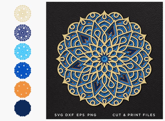 Download Mandala Svg Cut File Mandala Cut Multilayer Mandala 3d Etsy