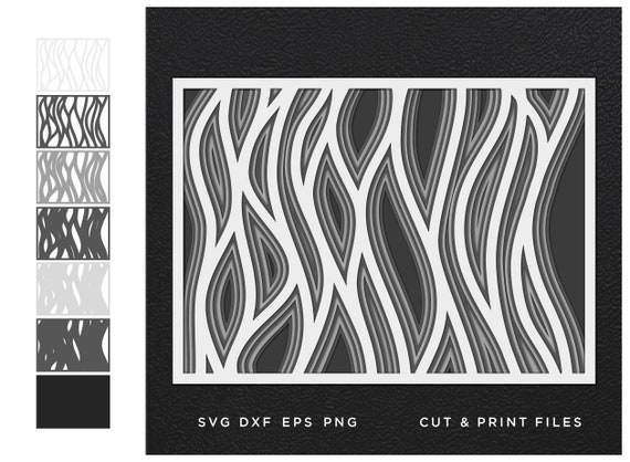 Download Multilayer 3d Layered Svg Wall Panel Quatrefoil Lattice Etsy