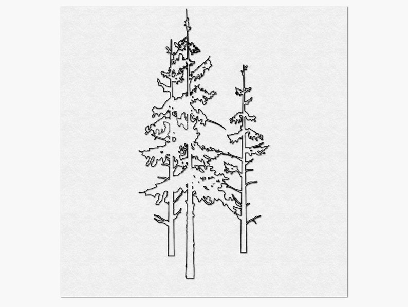 Download Wall art Pine Tree SVG File for Cricut Trees Vector Images ...