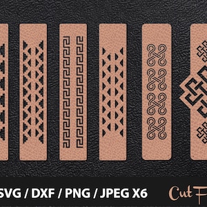 Cuff Bracelet, Leather Bracelet SVG, Tribe Bracelet, Leather Bracelet, Bracelet Template, Leather Jewelry, Templates Cut Files Laser