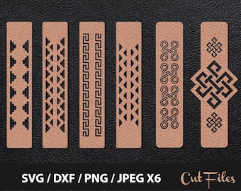 Pulsera de manguito, Pulsera de cuero SVG, Pulsera de tribu, Pulsera de cuero, Plantilla de pulsera, Joyería de cuero, Plantillas De archivos de corte láser