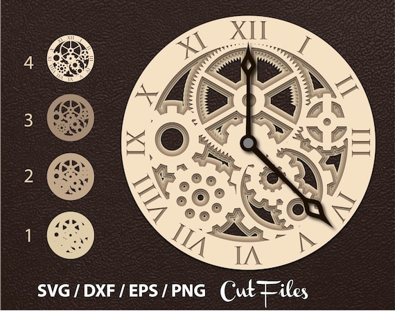 Download Wall Clock Svg Cut File Mandala Multilayer Mandala 3d Etsy
